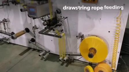 Полностью автоматическая высокоскоростная машина для изготовления пластиковых рулонных мешков для мешков для мусора на шнурке