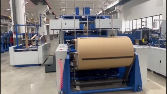 Машина для изготовления бумажных пакетов для покупок с плоским дном и крафт-бумагой для пищевых продуктов с Griff in Linie